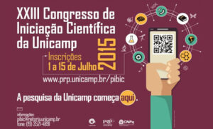 Banner of the XXIII edition of the Scientific Initiation Congress