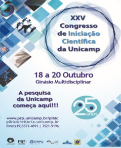 Banner of the XXV edition of the Scientific Initiation Congress